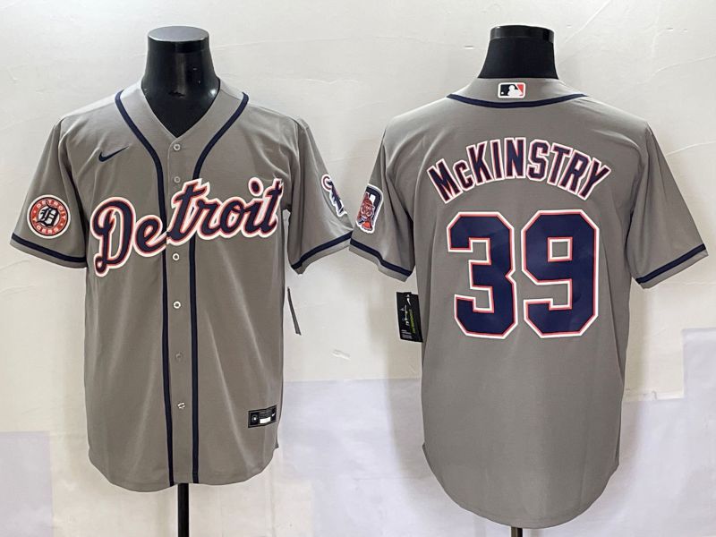 Men 2025 Detroit Tigers #39 Mckinstry Grey Game Nike MLB Jersey style 15->chicago white sox->MLB Jersey